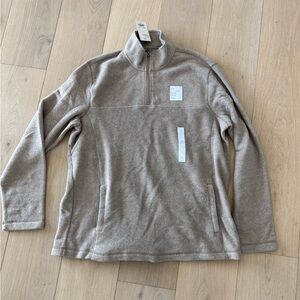 Croft & Barrow Men's Zip Up Sweater - Light Brown